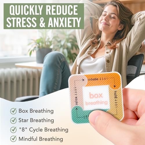Boho 90 Pcs Calm Sensory Stickers for Anxiety Relief & Mindfulness - Textured Fidget Strips for Desk, Therapy, Adults