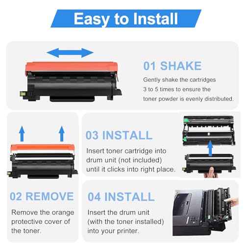 TN850 TN820 High Yield Toner Cartridge TN 850 TN-850 Replacement for Brother TN820 TN-820 TN 820 Use for HL-L6200DW MFC-L5700DW MFC-L5850DW HL-L5200DW MFC-L5900DW MFC-L6800DW Printer-2 Pack