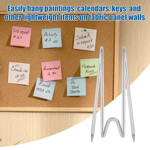 Penitue 40pcs Fabric Panel Wall Hooks - Metal Office Divider Hanging Hooks