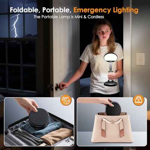 One Fire Battery Operated Lamp, 3600mAh Cordless Lamps Rechargeable Cordless Table Lamp,10 Brightness Rechargeable Lamps Table Lamp, Wireless Battery Lamp Portable Light