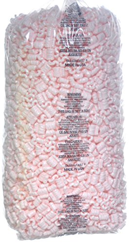 Bubblefast! 3.5 cu. ft. (22.5 Gallons) Pink Anti-Static Packing