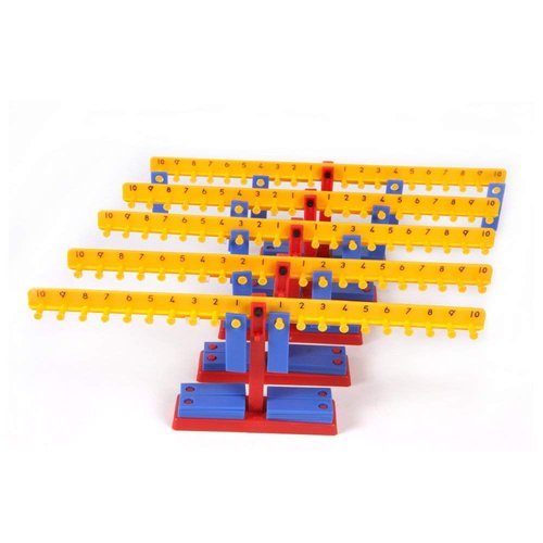 hand2mind Mini Student Number Balance Beam - Engaging Math Manipulative for Classroom Learning (Set of 15)