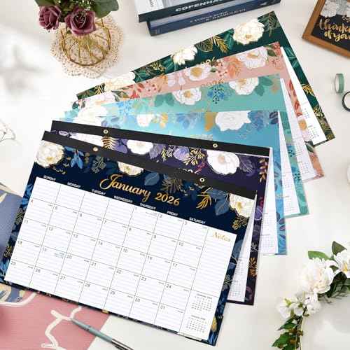 2026 Desk Calendar - Jan. 2026 - Dec. 2026, 12 Months Large Monthly Desk Calendar 2026, 17" x 12", Desk Pad, Large Ruled Blocks, To-do List & Notes, Best Desk/Wall Calendar for Planning or Organizing