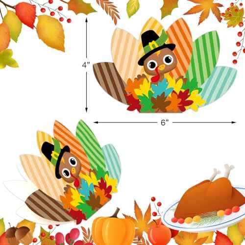 ceiba tree 24Pack Thanksgiving Cards Turkey Cards Happy Thanksgiving Greeting Note Cards with Envelopes and Stickers