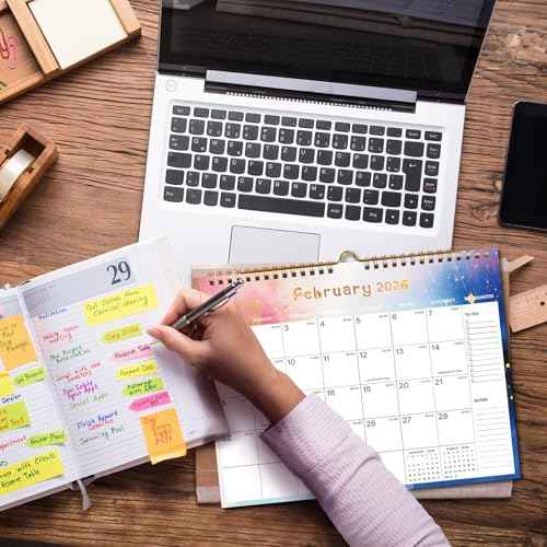 2025-2026 Wall Calendar - Includes July 2025 to December 2026, 18-Month Paper Wall Calendar 11 x 8.5 Inches.Thick Paper with Julian Dates and Block for New Year and Christmas Holidays To-dos £¦ Notes (D)