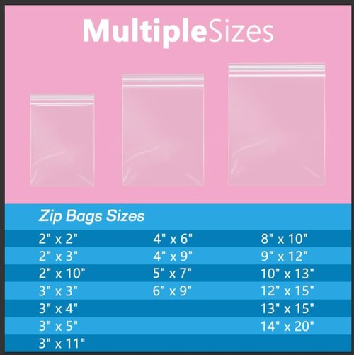 iMailer Clear Small Zip Bags - 1000 Pcs 3" x 5" Reclosable Plastic Poly Bags for Jewelry, Treats & More