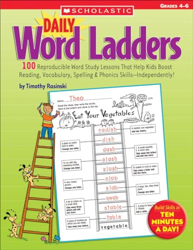 Daily Word Ladders for Grades 4-6 - Educational Reading Practice Book