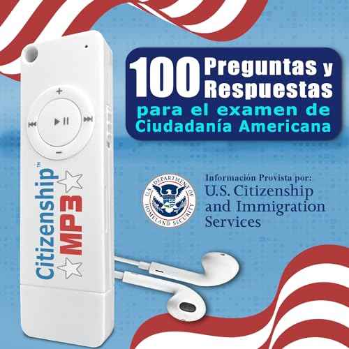 US Citizenship Test Study Guide 2025 Audio. CitizenshipMP3. Ciudadania Americana Spanish and English. USCIS 100 Preguntas y Respuestas Audios en Ingles y Espa?ol. Incluye Reproductor.