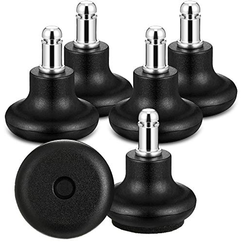Outus 5 Pcs Bell Glides for Office Chairs – Low Profile Replacement Casters