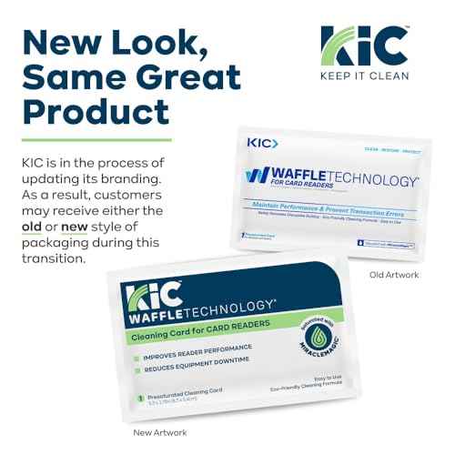 KICTeam - Waffletechnology¢ç Cleaning Cards for Card Reader Payment Machines (40 Cards) - Presaturated with MiracleMagic¢ç