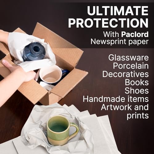 140 Newsprint Packing Paper Sheets, 25" x 18"