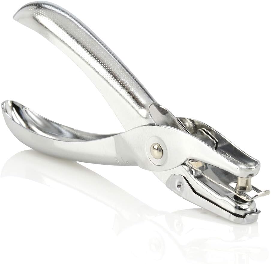 Swingline Single Hole Punch - 5 Sheet Capacity Chrome Paper Puncher | Durable & Stylish Design