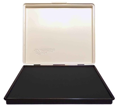 Uimprint Extra Large 7'' x 8'' Industrial Rubber Stamp Ink Pad, Black