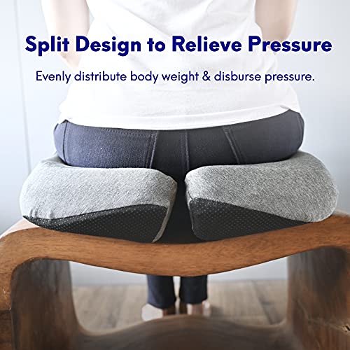 Cushion Lab Pressure Relief Seat Cushion Black - Ergonomic Memory Foam for Office & Car