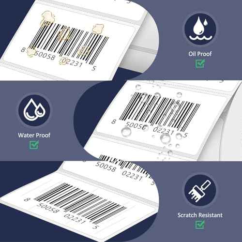 L LIKED 2.25" x 1.25" Direct Thermal Labels, Permanent Adhesive Barcode Address Label & Compatible with Rollo, Zebra and Other Desktop Printers (12 Rolls, 12000 Labels)