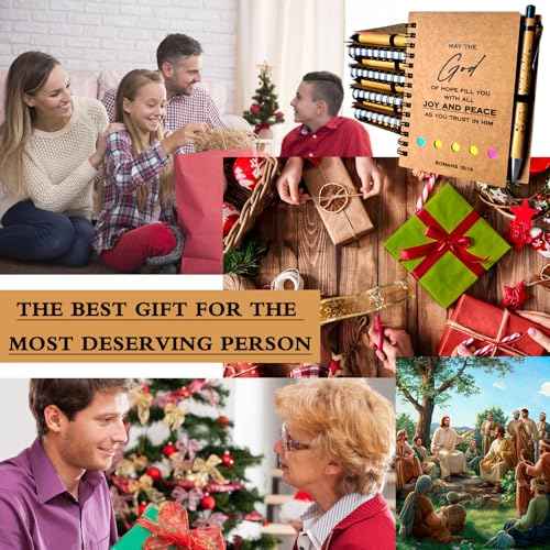 30 Sets Christian Notebooks Bulk Prayer Journals Inspirational Christian Gifts Bible Notebook with Bible Verse Pens for Women Men Church Members Bible Study Groups & Church Families