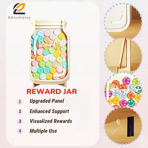 Kids Reward Jar with Stickers - Classroom Behavior Chart & Motivational System