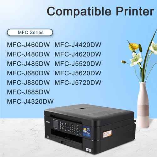 LC201CL LC201 XL Ink Cartridges(Cyan/Magenta/Yellow, 3-Pack) - LC201C LC201M LC201Y Ink Cartridge Replacement for Brother Ink Cartridge LC203 for MFC-J460DW MFC-J480DW MFC-J485DW MFC-J880DW Printer