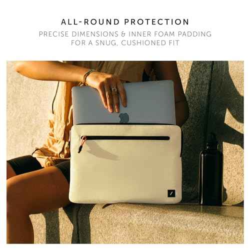 Native Union Ultralight Sleeve ? Durable, Lightweight, Sustainable ? Made of 100% Recycled Ripstop Fabric ? Compatible with MacBook Pro 16¡±, MacBook Pro 15¡±, MacBook Air 15¡± M3 ? Sandstone