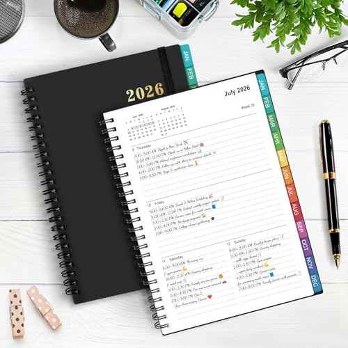 2026 Planner ? 2026 Planner Weekly and Monthly: Jan. 2026 - Dec. 2026, 8.5" x 11", 2026 Calendar Planner with Monthly Tabs, Flexible Cover, Thick Paper, Inner Pocket for School Office Supplies