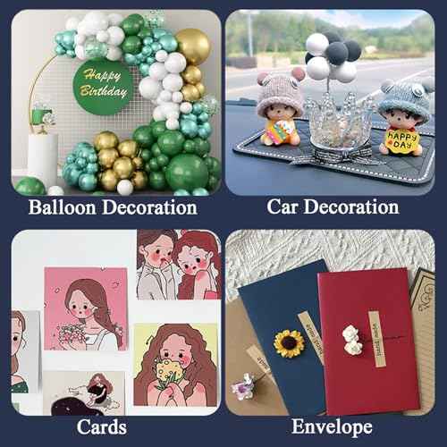 Adhesive Stick dots Two-Sided Sided Mounting Putty Stick Tack for Wall Hanging Crafts Balloons Festival Party Decorations,Clean Removable(100)