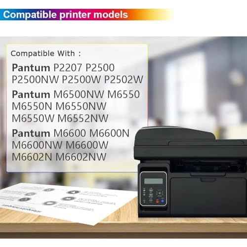 PB-211 Toner Cartridge Replacement for Pantum PB-211 PB211 PB-211E PB-211EV Toner Cartridge for Pantum P2502W M6552NW M6550NW M6600NW M6602NW M6500NW P2500W P2207 Printer Toner (Black 2-Pack)