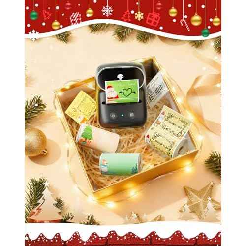 Phomemo Label Maker Machine with Tapes, Bluetooth Thermal Label Printer Easy to Use with Phones & PC, Address Label Maker for Small Business, Offcie, Home, 2 Inch Barcode Printer with 3 Label Rolls