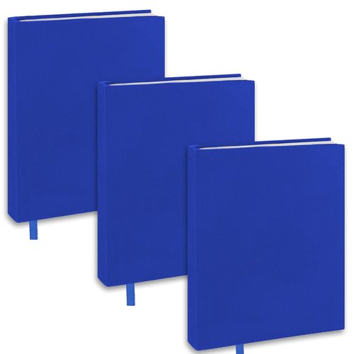 KICNIC Blue Book Covers 3 Pack, 9x11 Inch Jumbo Stretchable Book Sox for Most Hardcover Books, Up to 10”x12.5” Washable, Reusable Protective Cover for Textbooks