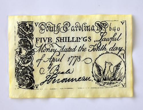 Our Amendments Colonial & Revolutionary Currency Set A 9" x 4" - 7 Replica Banknotes in Envelope