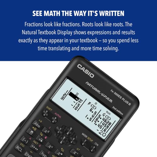 Casio FX-300ESPLSB-WAIT Scientific Calculator with Natural Textbook Display