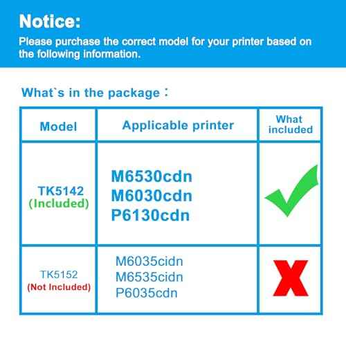 LCL Compatible Toner Cartridge Replacement for Kyocera TK5142 TK-5142 TK-5142K 1T02NR0US0 M-6530cdn M-6030cdn P-6130cdn (1-Pack Black)