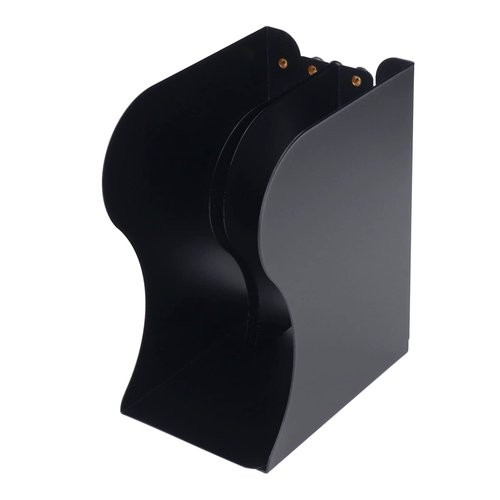 Retractable Book End Simple Slim Design Black Metal Booke Book Holder for Desktop Home Study Room Office Retractable EndBook EndsMetal Bookeand Use to Materials