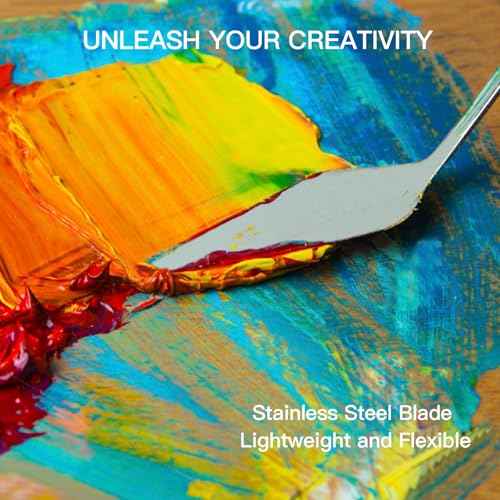 23pcs Paint Brush Set, Professional Artist Brushes for Acrylic and Oil Painting, Includes Flat, Filbert, Fan, Round, Angle, Rigger, and Palette Knife, Portable Storage Roll