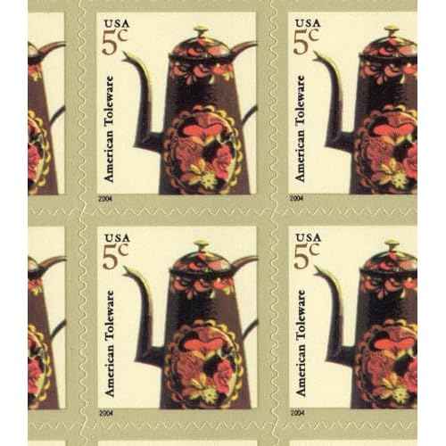American Toleware 5-Cent (Sheet of 20) Denominated Mail-use Additional Postage Stamps