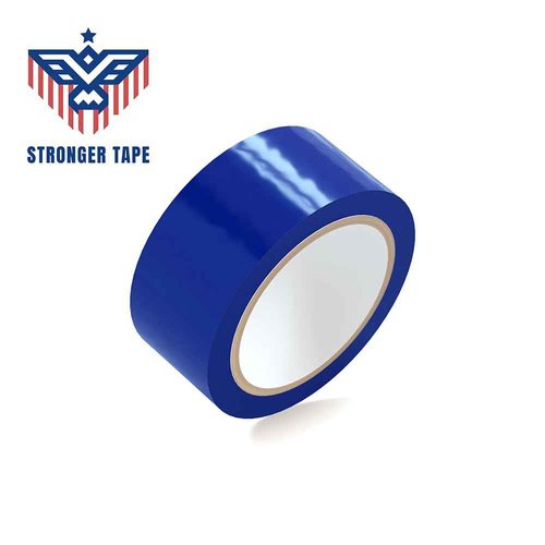 Blue Carton Sealing Tape, Packing Tape, Moving Tape, 2 Inch x 110 Yards, 2.0 Mil Thick, (6 Rolls) Heavy Duty