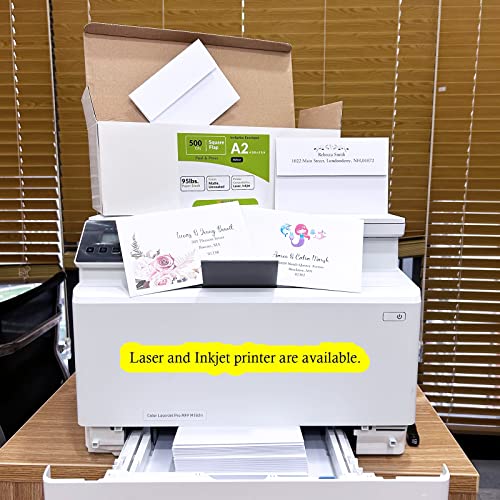 Winlyn 500 Pcs A2 White Invitation Envelopes Self Seal RSVP Mailing
