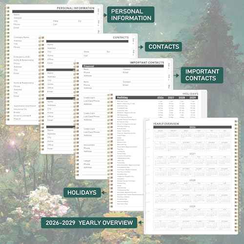 2026-2028 Monthly Planner/Calendar - 3 Year Monthly Planner 2026-2028, Jan.2026 - Dec.2028, 9" x 11", 3 Year Calendar 2026-2027-2028 with 36-Month Tabs, Inner Pocket - Dreaming Moonlight
