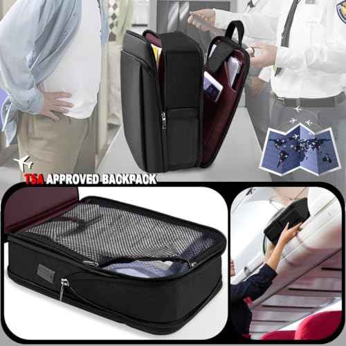 ZINMARK Slim Expandable 15 15.6 16 Inch Laptop Backpack Anti Theft Travel Business Durable Computer Bag, Multipurpose Large Capacity Daypack for Men And Women,Black