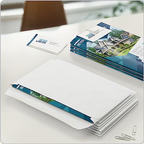 Columbian 6x9 Booklet Envelopes White Gummed Closure 100 Pack