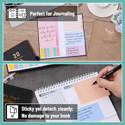 Mr. Pen- Sticky Notes Set, 410 Pack, Pastel Macaron Divider Sticky Notes, Planner Sticky Note Dividers Tabs