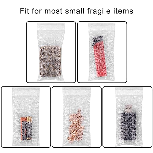 100 Pack Small Bubble Wrap Pouches 2" x 3.15" Self-Seal Cushioning Bags for Shipping