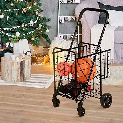 ReunionG Outdoor Utility Cart Wagon, Black, 12" x 12" x 12"