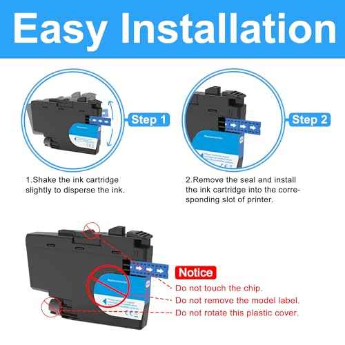 LCL Compatible Ink Cartridge Pigment Replacement for Brother LC30373PKS LC3037 XXL LC3037XXL LC3037C LC3037M LC3037Y MFC-J5845DW MFC-J5845DW XL MFC-J5945DW MFC-J6945DW MFC-J6545DW(2C 2M 2Y 6-Pack)