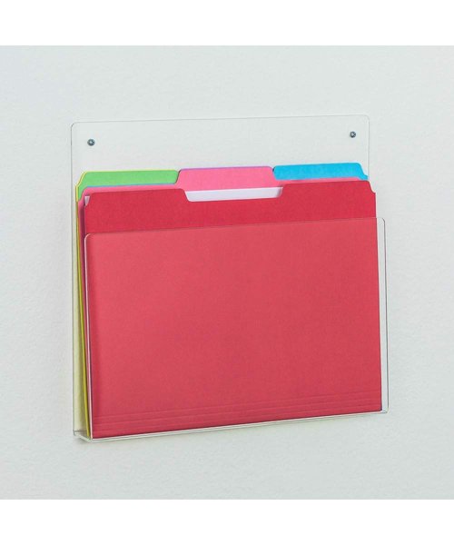SOURCEONE.ORG Deluxe Clear Acrylic File Chart Holder Wall Mount