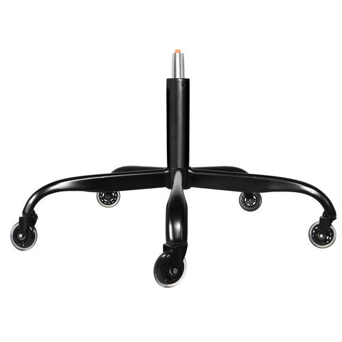 Frassie 28 Inch Office Chair Metal Base Replacement Heavy Duty Computer Chair Base Part with 5 Casters 1 Gas Lift Cylinder (Black)