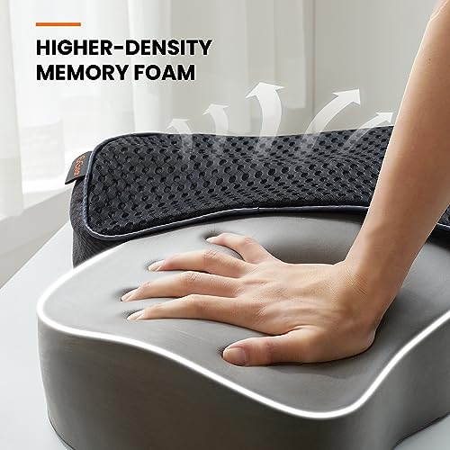 ErGear Foot Rest for Under Desk at Work - Adjustable Foot Rest with Breathable Washable Cover, Ergonomic Memory Foam Foot Rest for Home, Office Footrest of Latex-Like Slow-Bouncing Memory Sponge