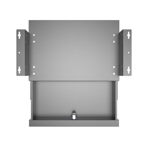 Mofangtech Under Desk Sliding Out Drawer 15.6" x 10" x 5.07" with Shell, Pull Out Lockable Secure Drawer Storage Organizer for Workbench or Standing Desk with High Crosspiece