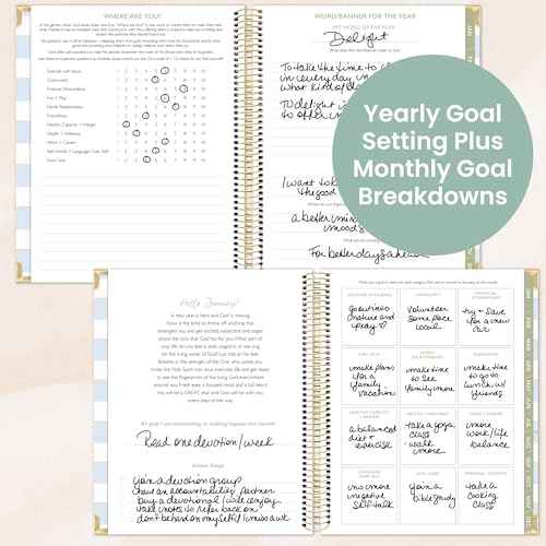 bloom daily planners x Cleerely Stated 2026 Planner (January 2026 - December 2026) Hardcover Calendar Year Organizer - Religious Faith Based Monthly/Weekly Christian Agenda Book - 7" x 9"