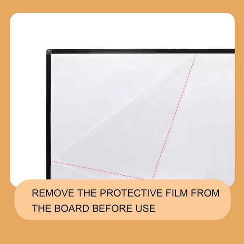NEWPUTE Black Aluminium Frame Magnetic Dry Erase Board for Wall, 36 X 24 Inches Whiteboard for Home, School, Office, Erasable Small Whiteboards