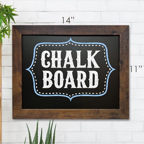 Loddie Doddie Rustic Frame Magnetic Chalkboard Calendar 11x14 Wall Decor